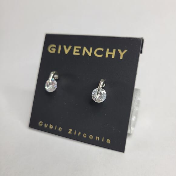 Givenchy Earrings, Crystal Accent Cubic Zirconia Classic Vintage Inspired NEW - Picture 3 of 7